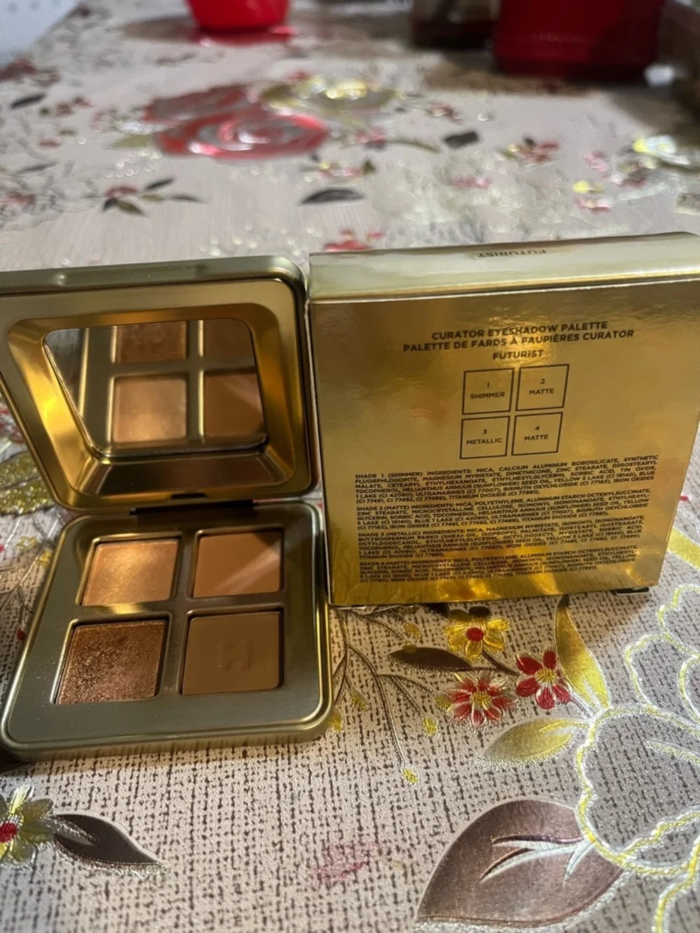 Hourglass curator Eyeshadow  palette 1 shimmer 2 matte 3 metallic 4 matte